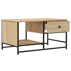 Acheter vidaXL Table basse chêne sonoma 85,5x51x45 cm bois d'ingénierie