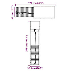 vidaXL Aire de jeux d'extérieur bois de pin imprégné pas cher