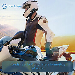 Yonis Ecouteurs Bluetooth Moto Sécurisés Étanches