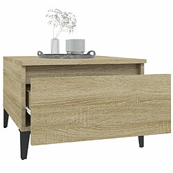 Maison Chic Table d'appoint | Table Basse Chêne sonoma 50x46x35 cm Bois d'ingénierie -GKD98882 pas cher