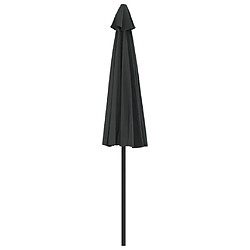 Acheter vidaXL Parasol de balcon avec mât en aluminium Noir 270x144x222cm Demi