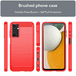 Htdmobiles Coque pour Samsung Galaxy A15 4G / 5G - housse etui silicone gel carbone + film ecran - ROUGE