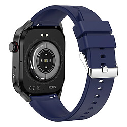 INF Montre intelligente avec ECG, fréquence cardiaque, tension artérielle, sommeil Blue