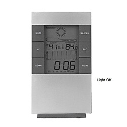 Wewoo Thermomètre Affichage numérique LCD hygromètre température humidité compteur alarme d'horloge