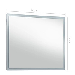 vidaXL Miroir mural à LED pour salle de bains 60x50 cm pas cher