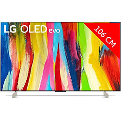 LG TV OLED 4K 106 cm OLED42C26 2022