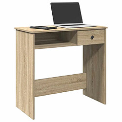 vidaXL Bureau Chêne Sonoma 80x40x75 cm Aggloméré