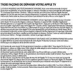 SANAG Remplacement Telecommande Apple Tv Pour Apple Tv 4K Telecommande Apple Tv Pour Apple Tv 1 2 3 4 Mc377Ll/A A1156 A1427 A1469 A1378 A1294