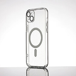 WE Coque de protection MAGSAFE IPHONE 15 PLUS Transparent: Compatible avec MagSafe - anneau blanc - anti-rayures - semi-rigide