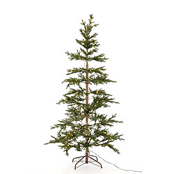 BigBuy Home Sapin de Noël Vert Lumière chaude 92 x 92 x 180 cm