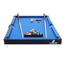 Avis COUGAR - Table de Billard Portable Noir/Bleu Mini | Billard sur Table Surface de (Lxl) 110 x 56 cm | Billard Table Epaisseur Terrain de 12 mm | Garantie de 2 ans.