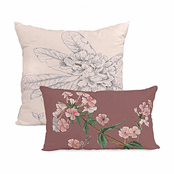 Happy Friday Set de housses de coussin HappyFriday Blooming Multicouleur 2 Pièces