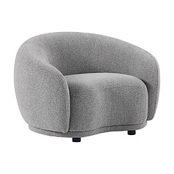 Avis Fauteuil en tissu bouclette gris BOVANA de Pascal Morabito