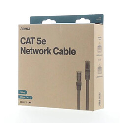 HAMA Câble réseau CAT-5e, 1 Gbit/s, U/UTP, 10,00 m