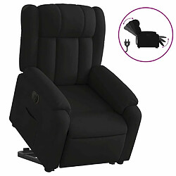 Maison Chic Fauteuil Relax pour salon, Fauteuil inclinable électrique noir tissu -GKD69354