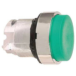 tête de bouton poussoir - diamètre 22 mm - vert - schneider electric zb4bh3