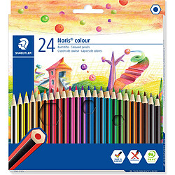 STAEDTLER Crayon de couleur Noris Colour, étui carton de 24 ()