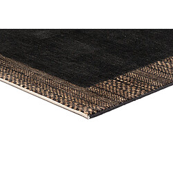 Vidal Tapis de laine 185x137 noir Juma pas cher