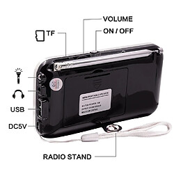 Acheter Mini Poste Radio FM AM Lecteur MP3 Micro SD Rechargeable Or YONIS