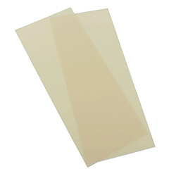 Avis 2pcs autocollants auto-adhésifs en tissu imperméable correctifs bricolage Applique Beige