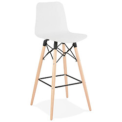 Alterego Tabouret de bar design 'MOZAIK' blanc style scandinave