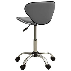 Avis vidaXL Tabouret de salon et spa Gris Similicuir