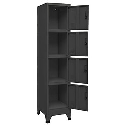 Acheter vidaXL Armoire à casiers Anthracite 38x45x180 cm Acier