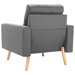 Acheter vidaXL Fauteuil gris foncé tissu