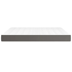 Avis Maison Chic Matelas de lit à ressorts ensachés, Matelas doux Gris 180x200x20cm Similicuir -GKD46171