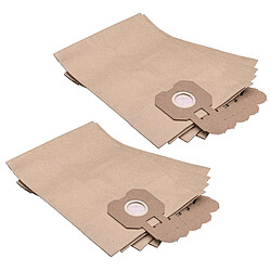 vhbw 10x Sacs remplacement pour Hitachi 2032835 pour aspirateur - papier, 32cm x 20cm, marron