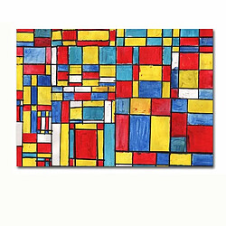 EPIKASA Impression sur Toile Mondrian Composition