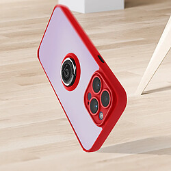 Acheter Avizar Coque pour iPhone 14 Pro Max Bi-matière Bague Métallique Support Vidéo rouge