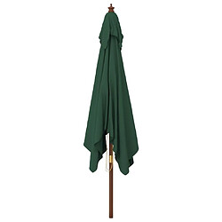 Acheter Maison Chic Parasol Jardin | Parasol de jardin avec mat en bois vert 300x300x273 cm - GKD49028