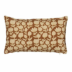 BigBuy Home Coussin Coton Marron Beige 50 x 30 cm