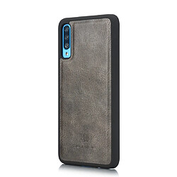 Acheter Wewoo Housse Coque Etui en cuir Crazy Horse Texture Flip détachable magnétique avec support et fentes pour cartes et portefeuille Galaxy A70 Gris