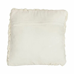 Paris Prix Coussin Déco Carré Tricoté 40x40cm Blanc