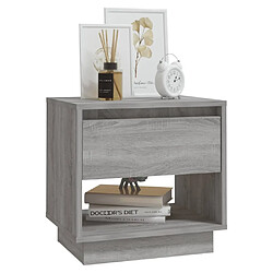 Acheter Maison Chic Lot de 2 Tables de chevet - Tables de Nuit Sonoma gris 45x34x44 cm Aggloméré