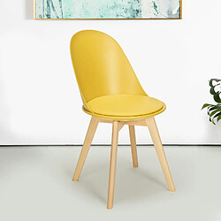 Ahd Amazing Home Design Chaise de cuisine et salle à manger avec coussin design scandinave en bois Bib Nordica