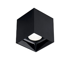 Fan Europe Downlight carré antireflet à LED, noir, 4000K