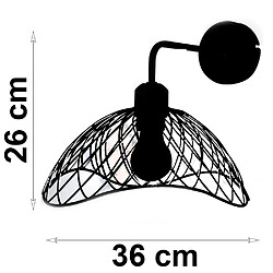 Acheter Sampa Helios Applique murale design Kim métal noir compatible LED