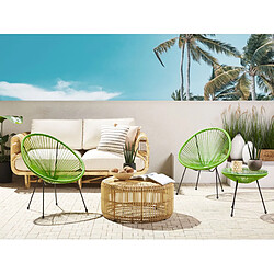 Acheter Beliani Chaise de jardin ACAPULCO II Vert