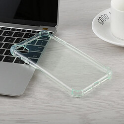 Wewoo Coque TPU Transparent Dropproof 0.75mm pour iPhone XR (Vert)