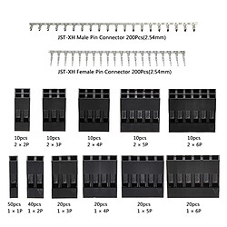 620 Pièces Assorties DuPont 2.54mm Crimp Terminal Connecteur Mâle Femelle À Sertir Pins et Logement