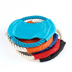 Avis Universal Frisbee pour animaux de compagnie, corde en coton, fer tissé, morsure de chien, corde d'entraînement, raquette (bleu).