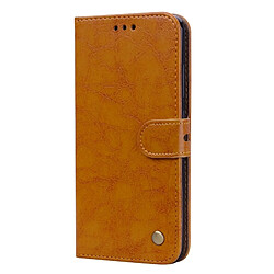 Wewoo Housse Coque en cuir à rabat horizontal pour homme de style Business à texture cire pour Xiaomi Mi 8, avec porte-cartes (portefeuille)