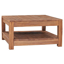 vidaXL Table basse 68x67x35 cm Bois de teck solide