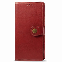 Etui en PU rouge pour votre Xiaomi Redmi Note 8 Pro