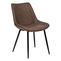 Atmosphera, Createur D'Interieur Lot de 4 chaises Olwen - Marron