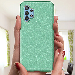 Acheter Avizar Coque Samsung Galaxy A32 Paillette Amovible Silicone Semi-rigide Vert