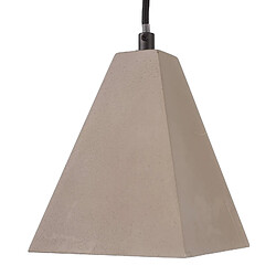 Suspension pyramide en béton LED E27 douille lustre en pierre table lumineuse cuisine pizzeria pub bar 230V COULEUR GRIS